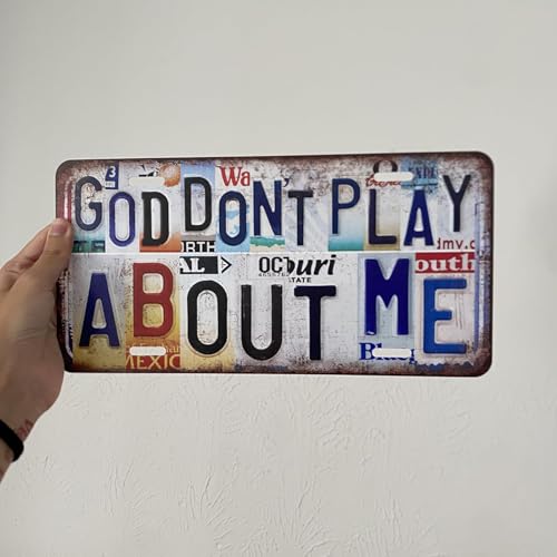 Vintage Metal Sign Just A Girl Who Loves Jesus License Plate Plate-2God-04 12"L x 6"W