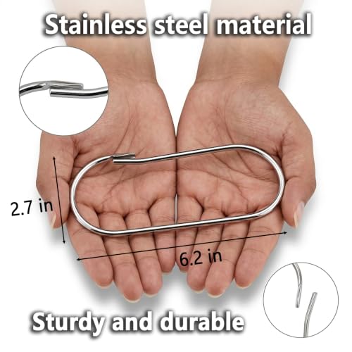 STARNOOK silver wrench ring large key ring, 8-piece wrench organizer for janitors and mechanics