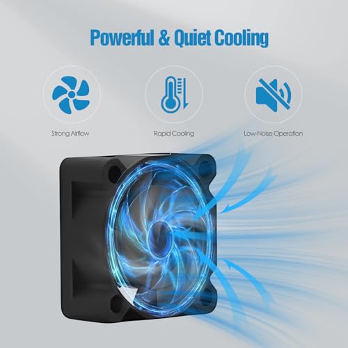 Hotend Cooling Fan for Bambu Lab P1P/P1S, 2-Pack 15000RPM High-Speed Silent Cooling Fans, Fast Heat Dissipation Replacement Parts - 3D Printer Hotend Cooling Accessories