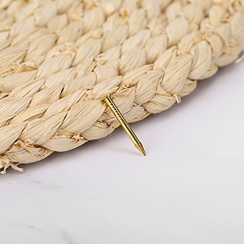HEEPDD 100-piece brass escutcheon tacks with round heads, 22mm thick brad nails