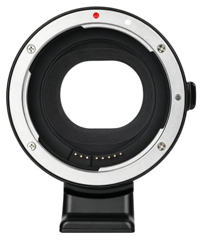 EF-EOS M Lens Adapter Auto-Focus Lens Converter Ring Compatible for Canon EF/EF-S Lenses and Canon EOS-M (EF-M Mount) Cameras EOS M M2 M3 M5 M6 M10 M50 M100 EF-EOS M