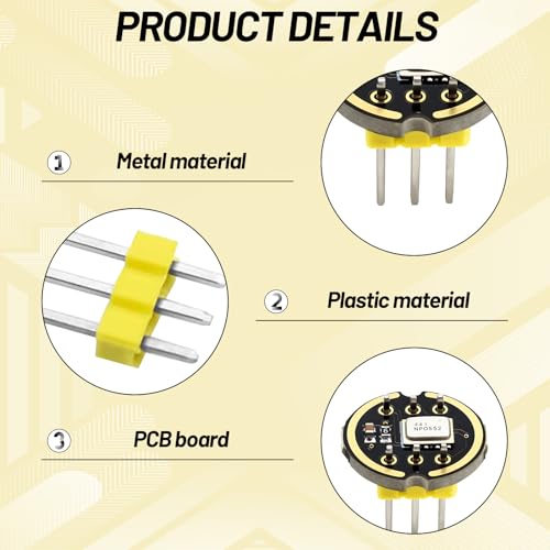 INMP441 MEMS Microphone Module Set of 5, High Precision Omnidirectional Recording, Low Energy Consumption for ESP32 Projects, Versatile Pack of 5 for Developers
