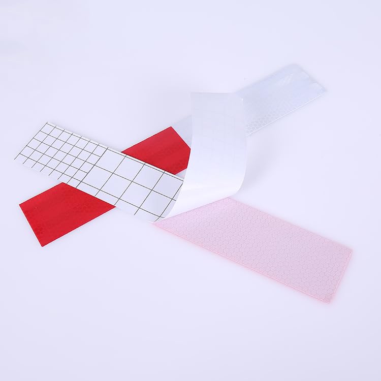 Reflective Tape 10 Pack Red/White, 2" x 12", Waterproof Self-Adhesive Safety Caution Warning Tape for Cars, Trucks, Trailers, Boats & Road Signs, Trailer Reflector 10 pcs