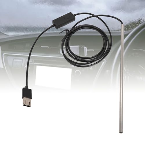 3-in-1 Industrial Endoscope, 1.5 m IP67 Waterproof Inspection Camera Type C Micro USB Endoscope with 6 LED Lights for Android Phone Tablet Device (5.0 mm) | Typ-C/Micro-USB-Schnittstelle zur Verwendung mit Android-Smartphones und -Tablets.