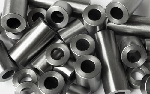Steel spacer 3/4-inch OD x 1/2-inch ID, 2-inch round unthreaded standoff bushing, 5-pack by Metal Spacers Online
