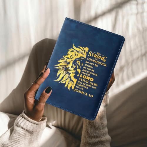 SIMDAO Christian Gift for Men, A5 Leather Notebook with Pen & Bookmark, 100Sheets/200Pages, Bible Study Journal, Religious Gifts for Men and Women Office School