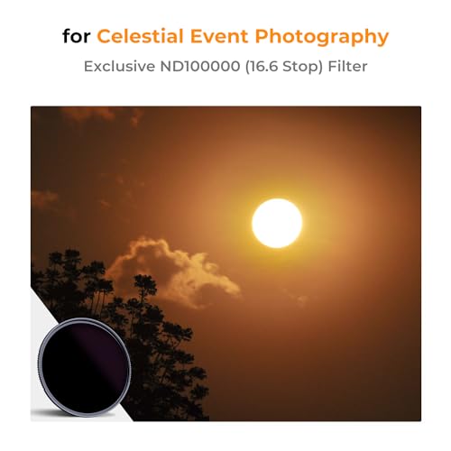 K&F CONCEPT 55mm ND100000(16.6 Stops) High Definition ND Lens Filter