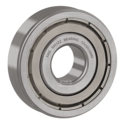 XiKe 10 Pack 6201ZZ Ball Bearings 12x32x10mm Double Shielded 6201ZZ | 12x32x10mm
