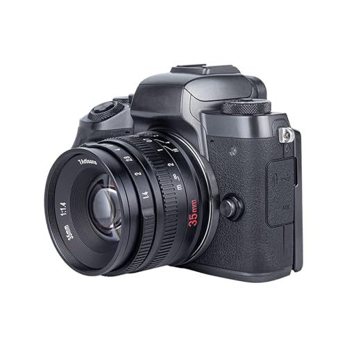 7artisans 35mm F1.4 Mark II APS-C Manual Focus Fixed Lens Large Aperture for Sony E Mount Mirrorless Cameras A6500, A6300, A6100, A6000, A5100, A5000, A9, NEX 5, 5T, 5R, 6 Sony E mount(Black)