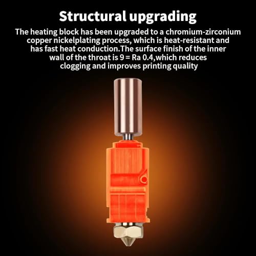 for Artillery Sidewinder X1 X2 Genius Upgrade Hotend Kit,with Heater Cartridge Thermistor All Metal Throat Volcano Nozzle Heating Block Silicone Socks Printer Accessories