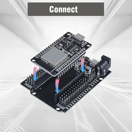 ESP32 NodeMCU Development Board for ESP32 USB-C Module, 2.4GHz WiFi+Bluetooth Dual-Core with CH340 Chip for Arduino (Pack of 2)