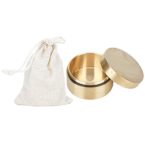 Jewelry Storage Box, Sealed Metal Round Travel Container for Home Organizers, Gift Keepers, On-the-Go Travelers