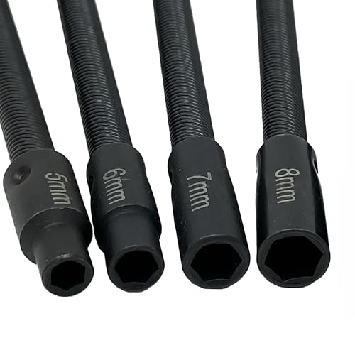 CTA Tools 1051 Flex Nut Driver Set, 4-piece 5mm, 6mm, 7mm and 8mm drivers
