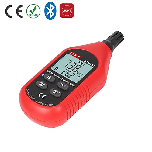 [Australia - AusPower] - UNI-T UT333BT Mini Temperature and Humidity Meter with Bluetooth, -10°C-60°C/-10.0°C-60.0°C, 0%RH-100%RH 