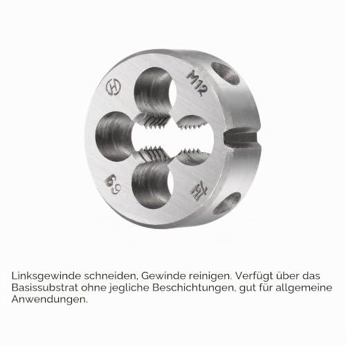 sourcing map Tap and die set, M16 x 2, left-hand thread thread die set, thread cutting tool M16x2