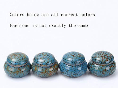 Small Urn for Human Ashes, Blue