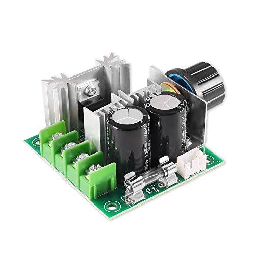 ARCELI 12V-40V 10A PWM DC Motor Speed Controller with High Torque and Low Radiation Frequency with Rotary Knob High Efficiency, Variable Speed Regulator