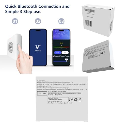 [Australia - AusPower] - VBR Sun UVI Index Meter Up to 22 with UV Hurt Alarm,Sunburn Protect with Beeping Sound Reminder 