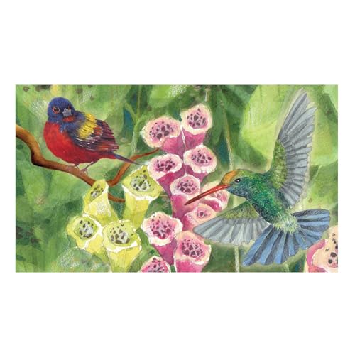 Enchantmints Birds On A Breeze Musical Jewelry Box Bird Spins to Brahms Waltz 3 Pullout Drawers Treasure Storage