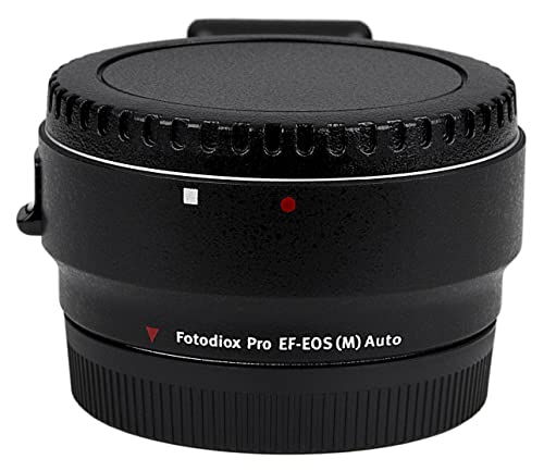 Fotodiox Pro Lens Mount Adapter with Auto-Exposure, Auto-Focus and Auto-Aperture, Canon EOS EF EFs Lens to EOS M EF-m Camera Body Canon EOS EF/EF-S (Auto)
