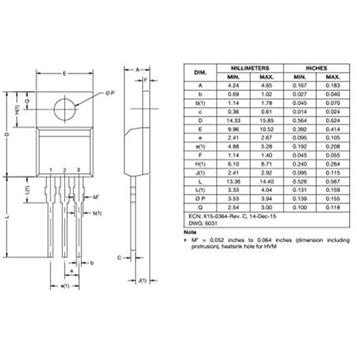 PENGLIN 10pcs IRF840PBF IRF840 840 N-Channel MOSFET Transistor 8A 500V 0.85Ohm TO-220AB IRF840 Transistors