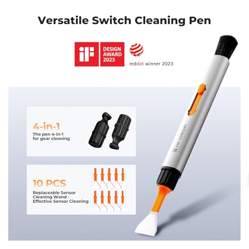 K&F CONCEPT 23-in-1 Lens Cleaning Kit for Pro Photographers, Multi-Scene