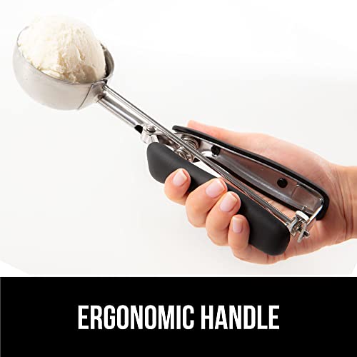 GORILLA GRIP 304 Stainless Steel Cookie Scoop, 3 Pack 1, 2, 3 TBSP, Black 1 + 2 + 3 TBSP (3 Pack)