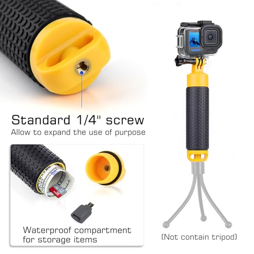 GEPULY Waterproof Case with Handle for GoPro Hero 13 12 11 10 9 Accessories