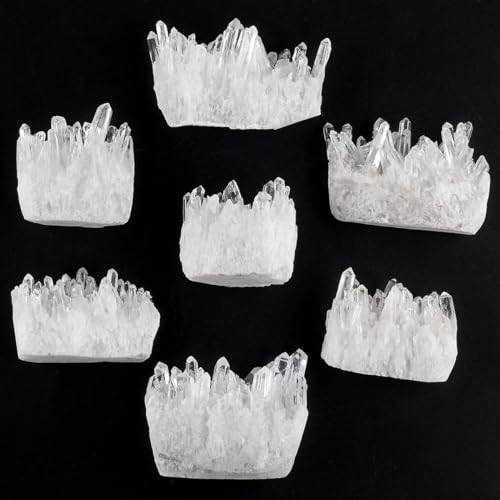 mookaitedecor Clear Quartz Crystal Cluster Geode Druzy Mineral Specimen 50-100g