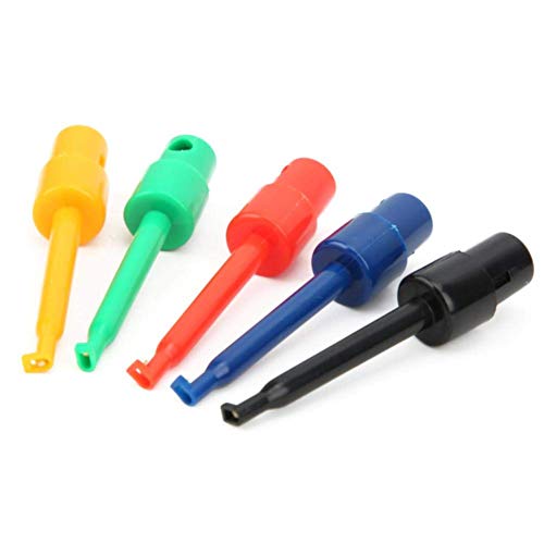 [Australia - AusPower] - Multimeter Test Hook Clips Spring Hooks 20Pcs Colorful Large for Electronic Testing 