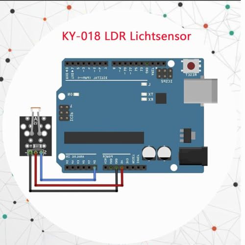 KY-018 LDR Light Sensor Module with Photoresistor (Pack of 10) | With output, brightness sensor, photoresistor module