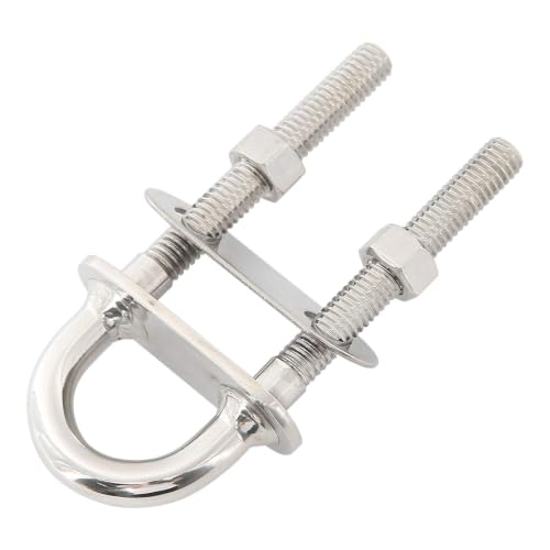 NovelBee 3/8-inch stainless steel U bolts and bow eye for boats, 2-5/8-inch thread length
