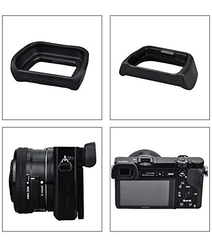 EP10 Eyecup Eyepiece Viewfinder Compatible for Sony Alpha A6000 A6100 A6300 NEX-6 NEX-7 Camera (2 Pack), FAN-US-2X EP-10