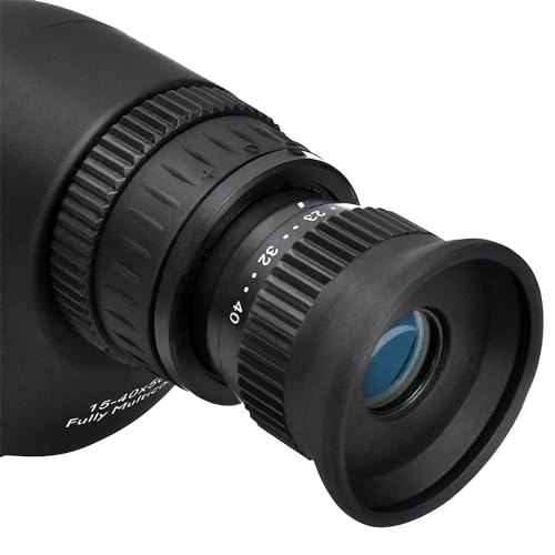 Barska Colorado 15-40X50 Straight Compact Spotting Scope - for Birding, Hunting, Target Shooting, Astronomy, Sports, Concerts Midnight Onyx