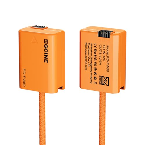 ZGCINE PD-FW50 USB-C PD NP-FW50 Dummy Battery Cable for Sony A7