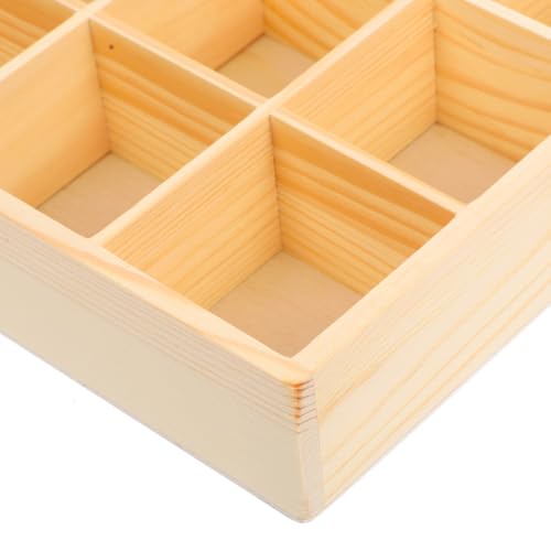 Zerodeko Stackable Jewelry Organizer Tray with 30 Compartments Wooden Storage Box for Earrings Necklaces Bracelets and Keys Drawer Organizer for Home and Closet