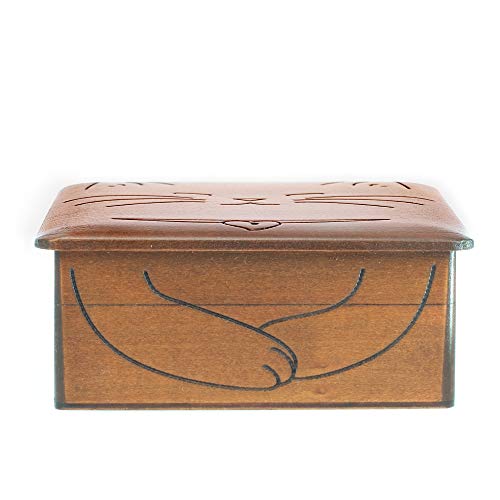 Polish Handmade Wooden Floral Box Linden Wood Keepsake Bracelet Jewelry Box
