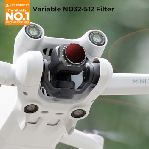 K&F Concept Mini 3 Pro Variable ND32-512 (5-9 Stop) ND Filter Compatible with DJI Mini 3 Pro, 28 Multi-Coated Mini 3 Pro Accessories
