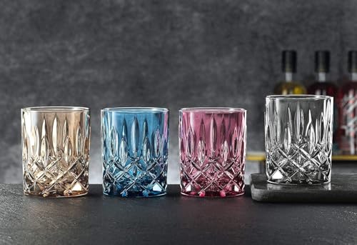 Spiegelau & Nachtmann 104245 2-Piece Whisky Tumbler Set, Black Whisky Glasses, Crystal Glass, 295 ml, Smoke, Noblesse Vintage 10 Ounces Elegant