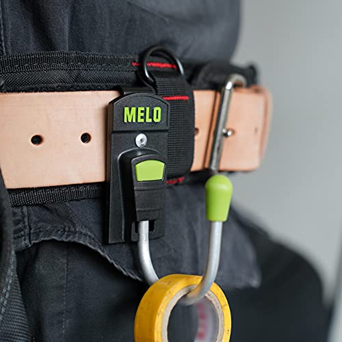 MELOTOUGH cordless drill holster with single tool hook, black tool belt holster four-pack