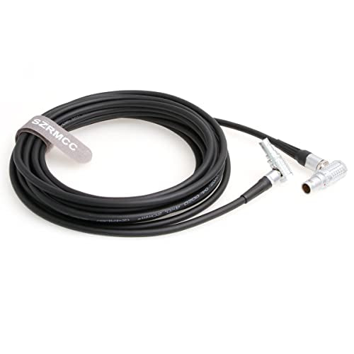 SZRMCC Extended Wired Control Cable for DJI Ronin Tethered Control Handle 6 Pin to 6 Pin Communication Expansion Port for DJI Ronin RS2 (5m, Right Angle 6 Pin-Right Angle 6 Pin) 5m