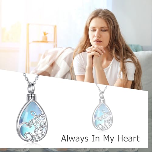 ONEFINITY Dolphin Necklaces 925 Sterling Silver Crystal Dolphin Pendant Ocean Jewelry Mother‘s Day Gifts for Women Mom Wife Moonstone turtle