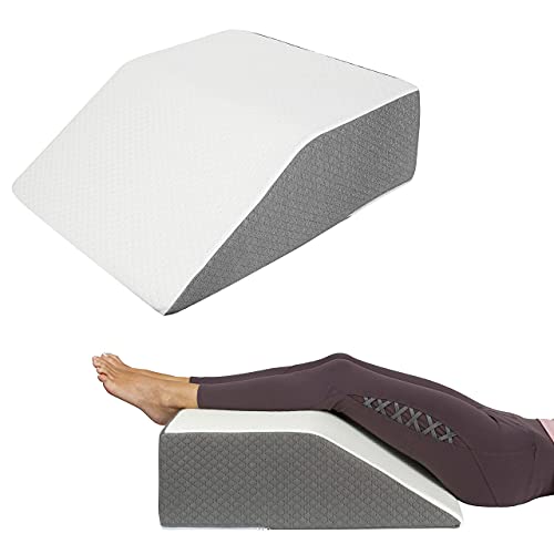 Kölbs Leg Elevation Pillow Cover | Chic Jacquard Cover Bed Wedge Pillow Case for Leg Pillow | Leg Wedge Pillow Case, Cover Only