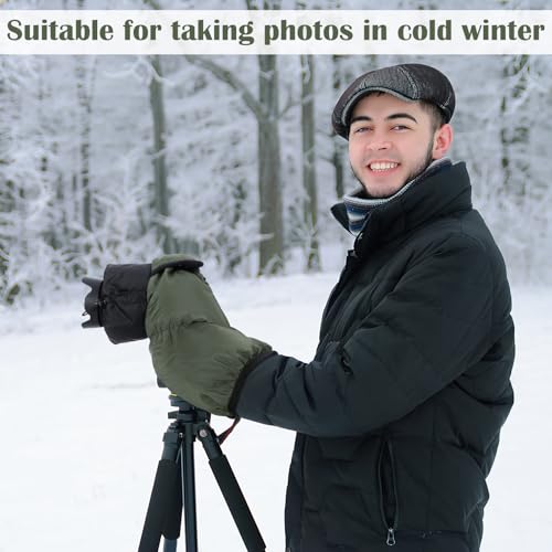 Copkim Professional Camera Rain Cover Thickened Waterproof Cold Proof Warm Cover Snow or Sound Proof Sleeve for More DSLR Cameras with 24-70mm 24-105mm 15-85mm 18-135mm 55-205mm 70-200mm
