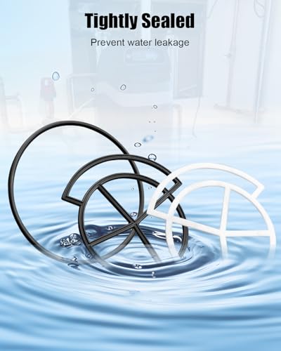EMIHO 7129716 water softener seal kit with gaskets for Whirlpool, Kenmore, GE, Ecopure and Morton systems