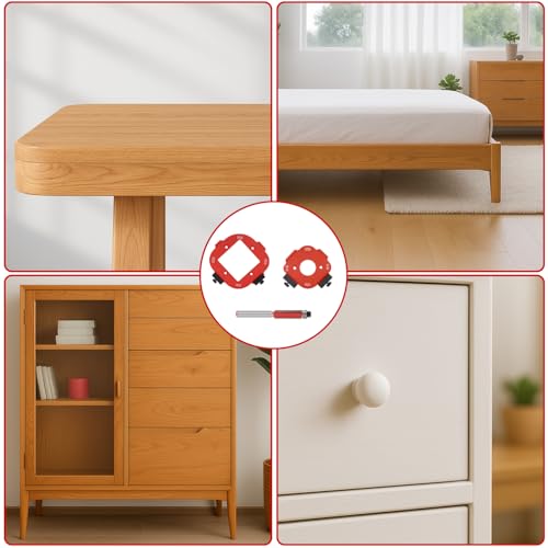 2 Pieces R10-R50 Router Template with Flush Cutter, 4 in 1 Radius Jig for Woodworking DIY