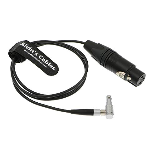 Alvin's Cables Arri Alexa Mini Audio Cable 5 Pin 00 Male to XLR 3 Pin Female right angle 5 pin 1m