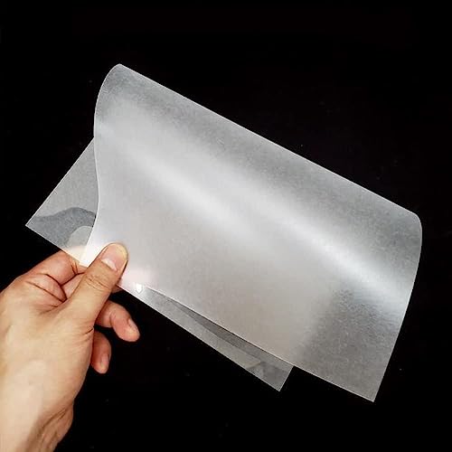 Shrink Films, Transparent, A4 Shrink Film Sheets, Matt, 10 Pieces Shrink Films, Shrink Plastic, Shrinking Plastic Films for Crafts, for DIY, Badges, Jewelery Pendants, 20 x 29 cm