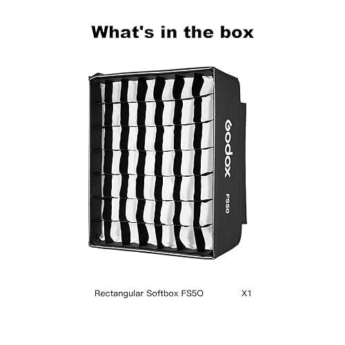 Godox FS50 Rectangular Softbox with Grid for Godox FH50BI FH50R Flexible Light Panels