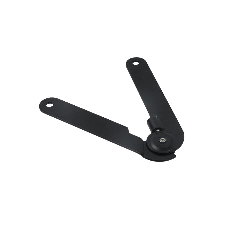 6 Pcs 180 Degree Rotatable Support Hinges, 9" Folding Lid Support Hinges for Furniture Cabinet Cupboard Box Jewellery Gift Door Hardware Locks Box Makeup Stool Folding Chair, Black 6 Pcs